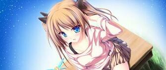 Wallpaper Anime Girl Cat Elf Shine