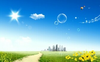 Summer Fantasy Landscape For Desktop Wallpaper HD