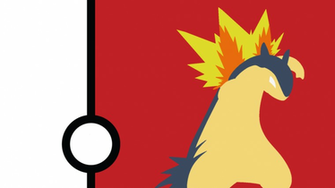 Typhlosion Minimalist Wallpaper Desktop And Mobile