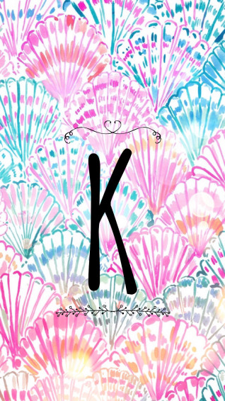 Letter K iPhone Wallpaper Mermaid Inspired