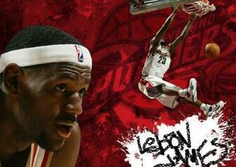 Lebron James Wallpaper Stock Image