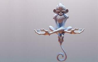 Wallpaper Pose Art Monkey Fabio Wasques Frostfire Wip