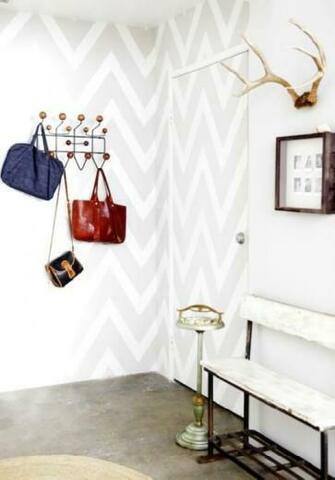 Grey And White Chevron Wallpaper Crazy For Chevr