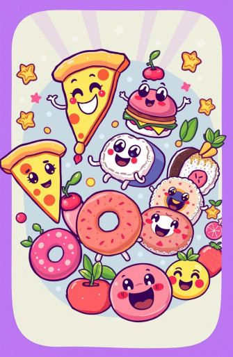Cartoon Food Wallpaper