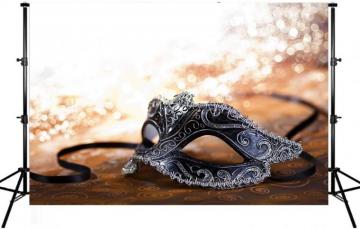 Amazon Photo Background Mardi Gras Mask Backdrop Black