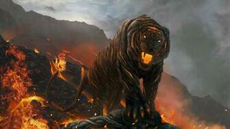 Fire Breathing Tiger HD Wallpaper