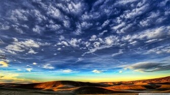 Desert Sky HDr Wallpaper