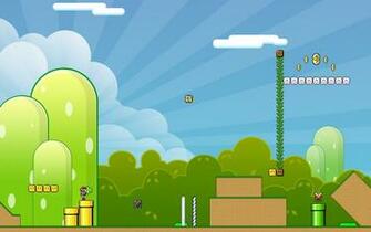 Retro Video Game Background Happy With
