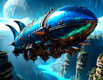 Armoured Aetherpunk Airship Ai Generated Artwork Nightcafe Creator