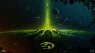 Wallpaper Outer Space Yellow Planets Halo