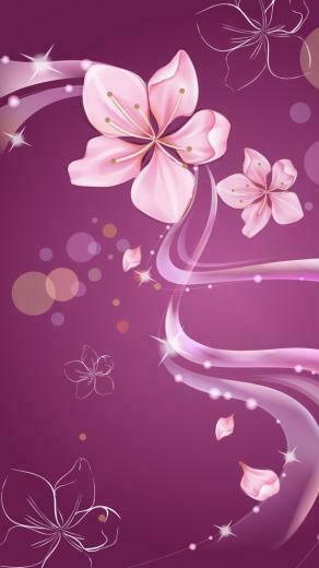 iPhone Wallpaper Digital Flower