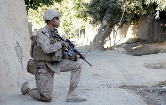 United States Marine Corps Soldiers Weapons Wallpaper Photos