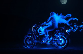 Blue Ghost Rider Wallpaper