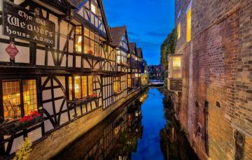 Wallpaper Reflection River Wall England Building Home Kent
