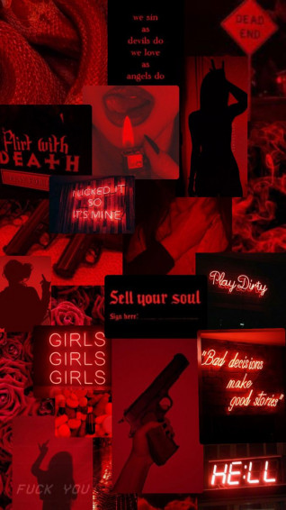 Dark Red Aesthetic Wallpaper