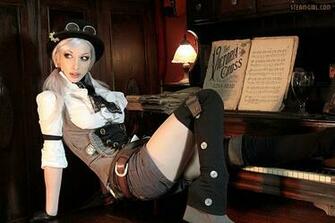 Kato Lambert Steampunk Piano Woman Hat HD Wallpaper