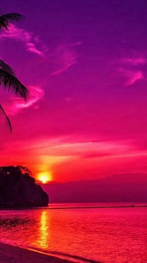 iPhone Wallpaper Sky Afterglow Horizon Red At Morning