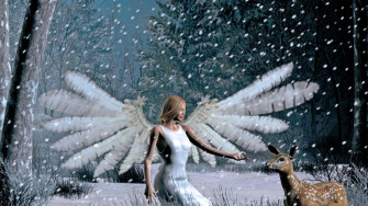 Snow Angel Wallpaper