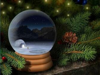 Christmas Snow Globe Wallpaper Full
