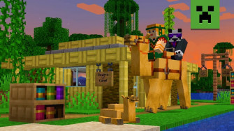 Minecraft Bamboo Wood Wallpaper