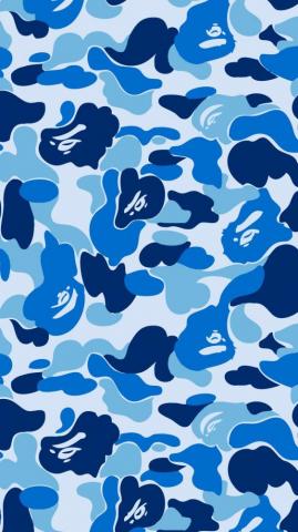 Bape Crip Blue Wallpaper On