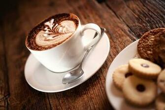 Coffee With Biscuits Wallpaper High Quality