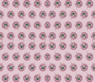 Pugicorn Donuts Wallpaper Jade Spoonflower