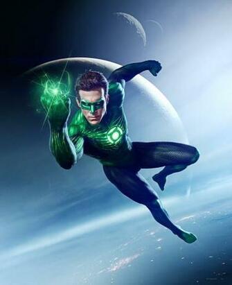 Green Lantern 3d Superhero Mask Costumes Flying Planet HD