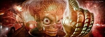 Mars Attacks Alien Wallpaper