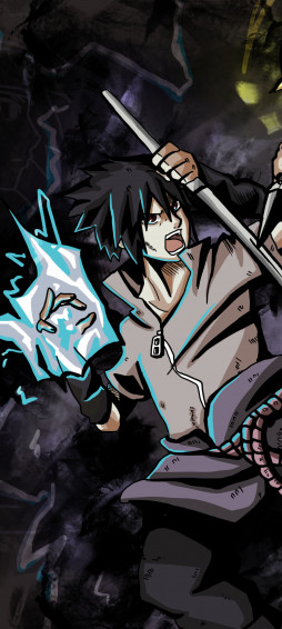 Anime Naruto Sasuke Uchiha Phone Wallpaper