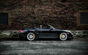 Black Porsche Turbo Wallpaper