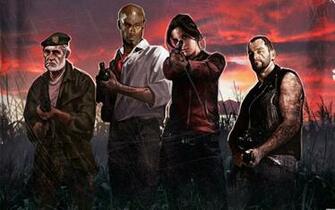 Left Dead L4d Blood Harvest Beat Louis Zoey Francis Wallpaper