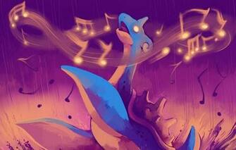 Wallpaper Sea Notes Music Pokemon Lapras