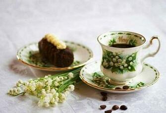 Spring Time In A Cup Of Coffee Beautiful HD Wallpaper