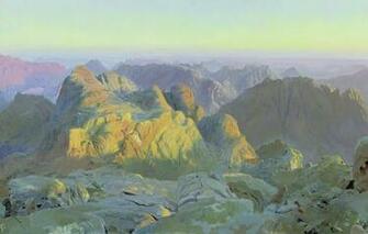 Wallpaper Oil S Dmitry Bulykin B Sunrise On Sinai