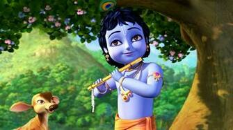Animated Krishna Little Wallpaper