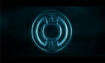 Lantern Corps Wallpaper White Blue