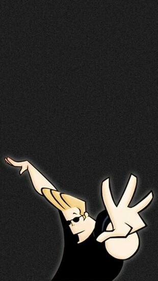 Johnny Bravo Screen iPhone Wallpaper