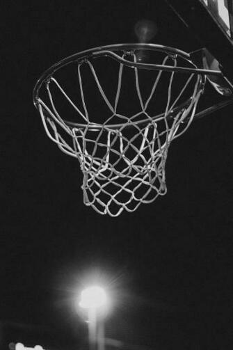 HD Wallpaper Gray Basketball Ring Bw Net Sport