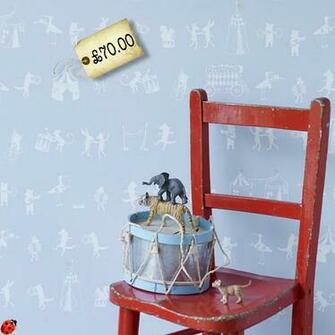 Utterly Enchanting Animal Parade Nursery Wallpaper From Hibou Home