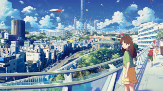 Anime City Wallpaper