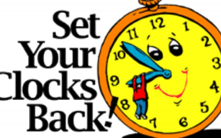 Daylight Savings Time Ends Clipart