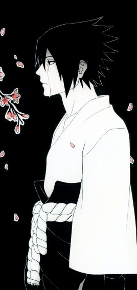 Anime Naruto Sasuke Uchiha Phone HD Wallpaper
