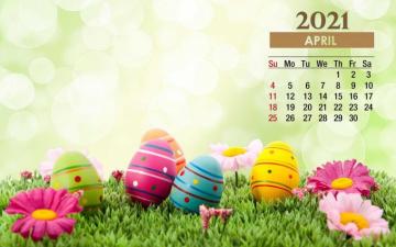 Easter April Calendar Wallpaper Awesome HD