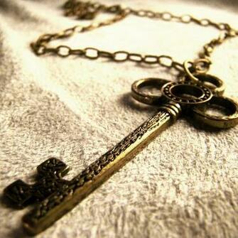 Antique Skeleton Key Necklace By Om Society