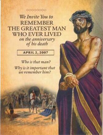 Jehovah Witnesses Image Flyer For Memorial