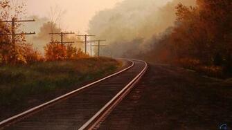 Fall Train Wallpaper