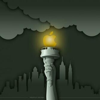 Awesome Big Apple iPad Wallpaper Design News