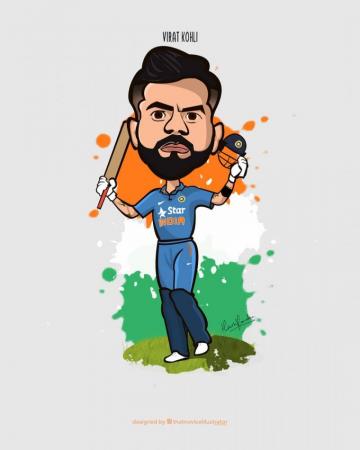 Hitesh Haridas Designs Happy BirtHDay Virat Kohli