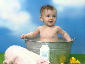 Wallpaper Babies Kids Background Nice Baby Bathing